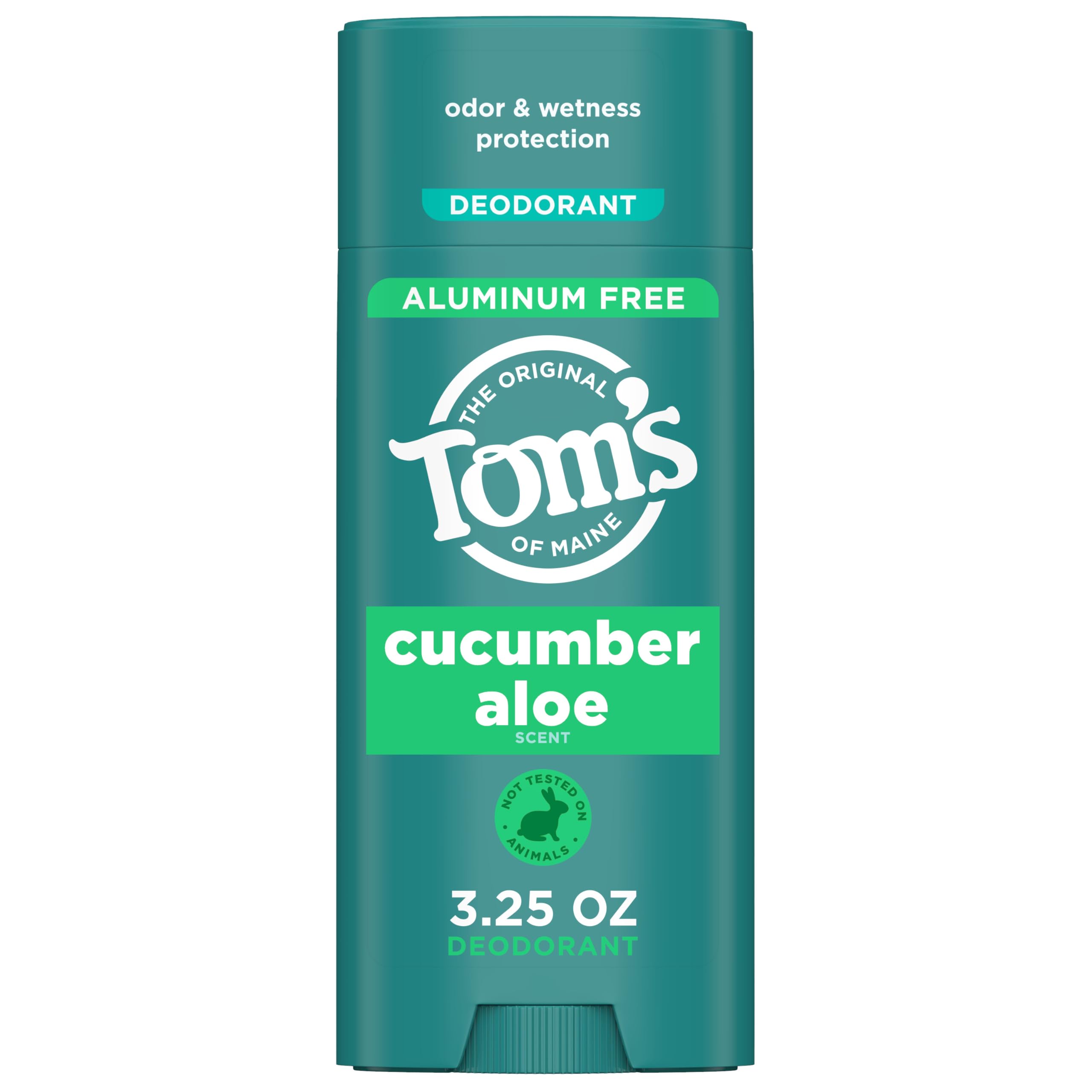 Tom's of Maine Déodorant Concombre Aloe – application claire et fraîcheur naturelle.