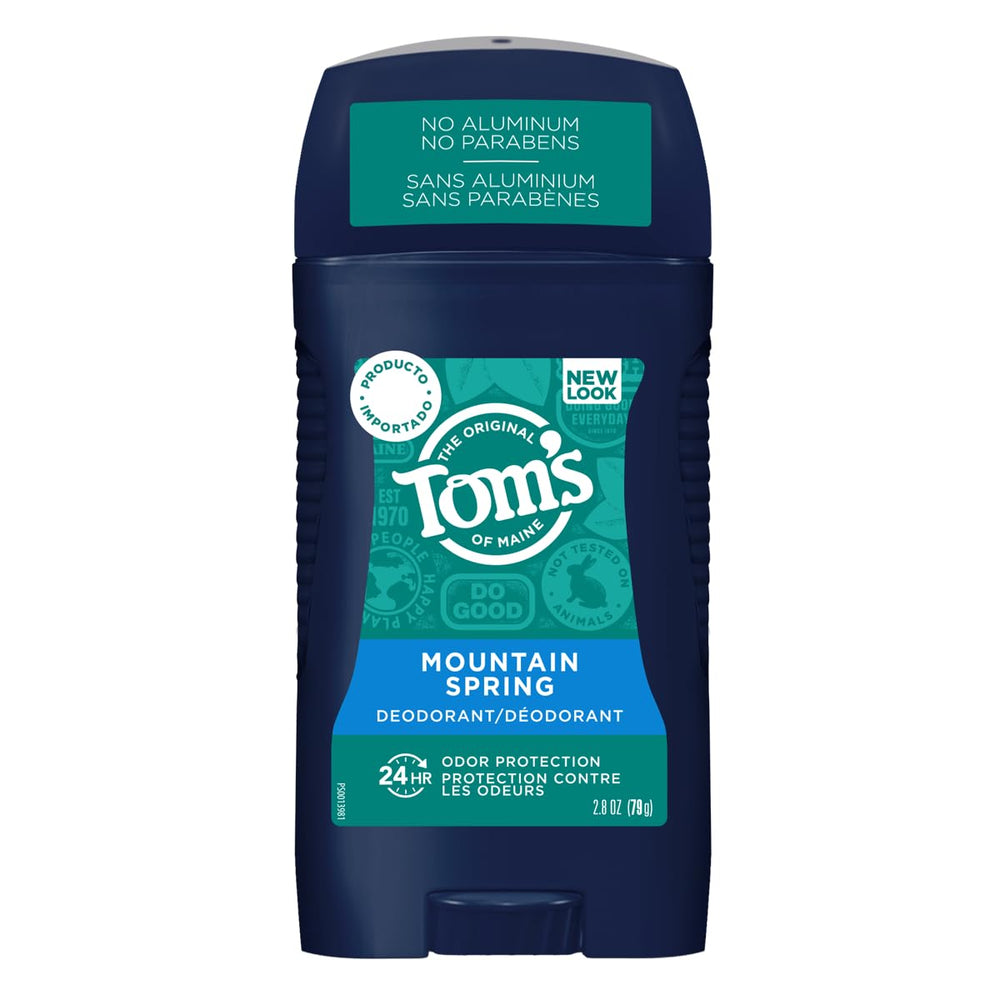 Tom's of Maine Déodorant Homme bâton Montagne Printemps, parfum frais et naturel