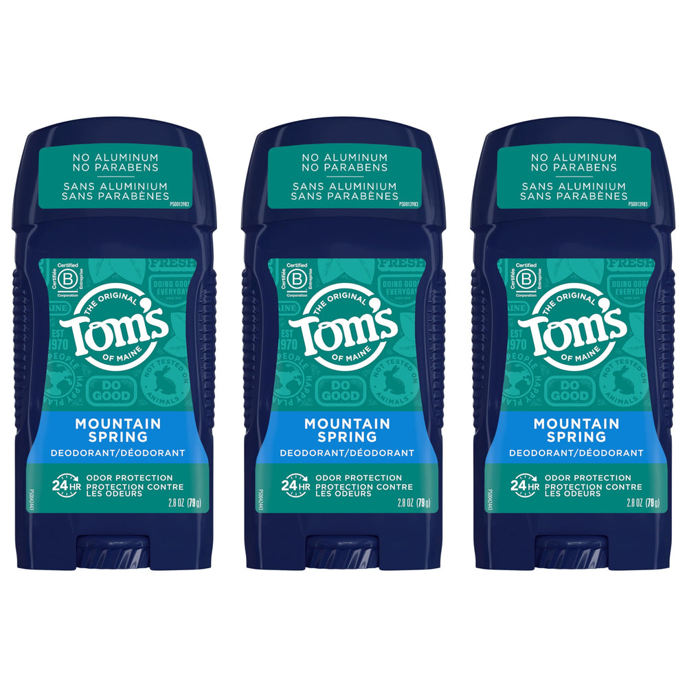 Tom's of Maine déodorant pour homme Mountain Spring bâtonnet – fraîcheur durable