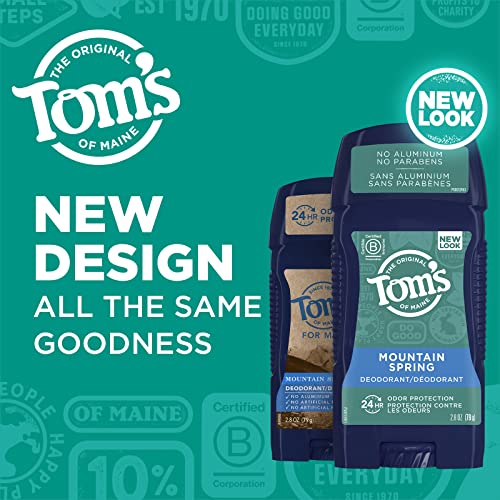 Tom's of Maine Déodorant homme, protection 24h sans aluminium