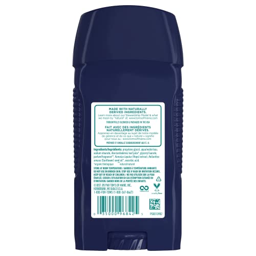 Tom's of Maine Déodorant sans aluminium pour homme, bâton pratique