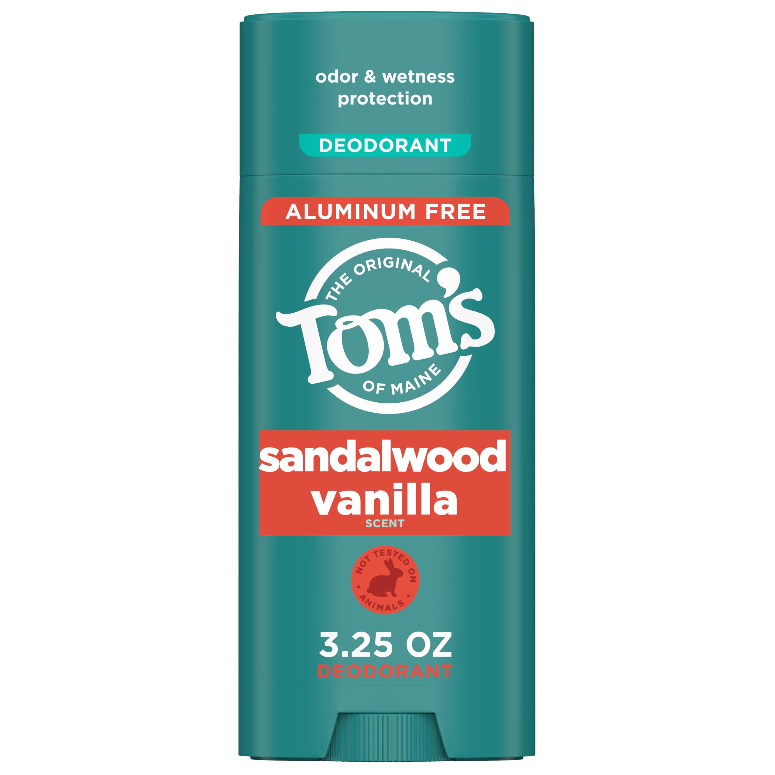 Tom's of Maine Déodorant Santal Vanille – bouteille 3,25 oz, fraîcheur durable