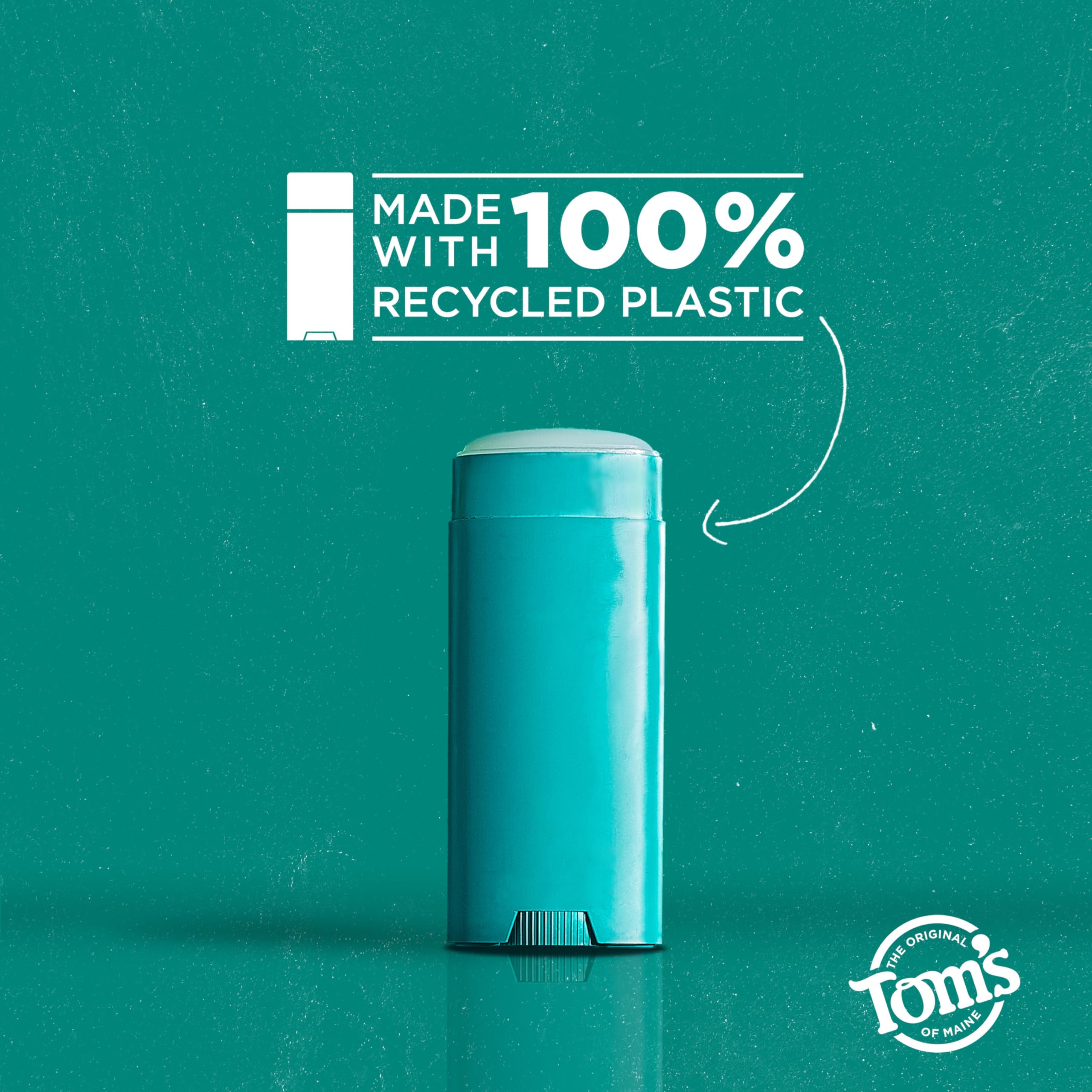 Emballage recyclable Tom's of Maine soutenant des initiatives durables.