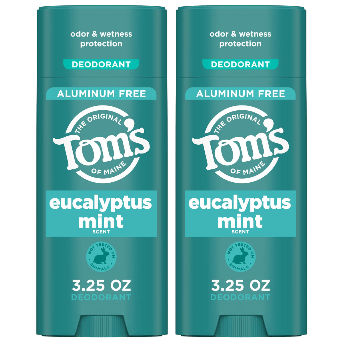 Tom's of Maine Eucalyptus Mint baton-deodorant: fraîcheur naturelle et protection durable.