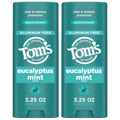 Tom's of Maine Eucalyptus Mint baton-deodorant: fraîcheur naturelle et protection durable.
