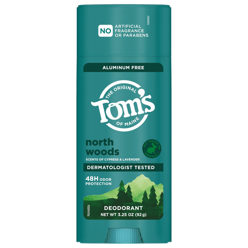 Tom’s of Maine North Woods bouteille 3,25 oz facile à transporter.