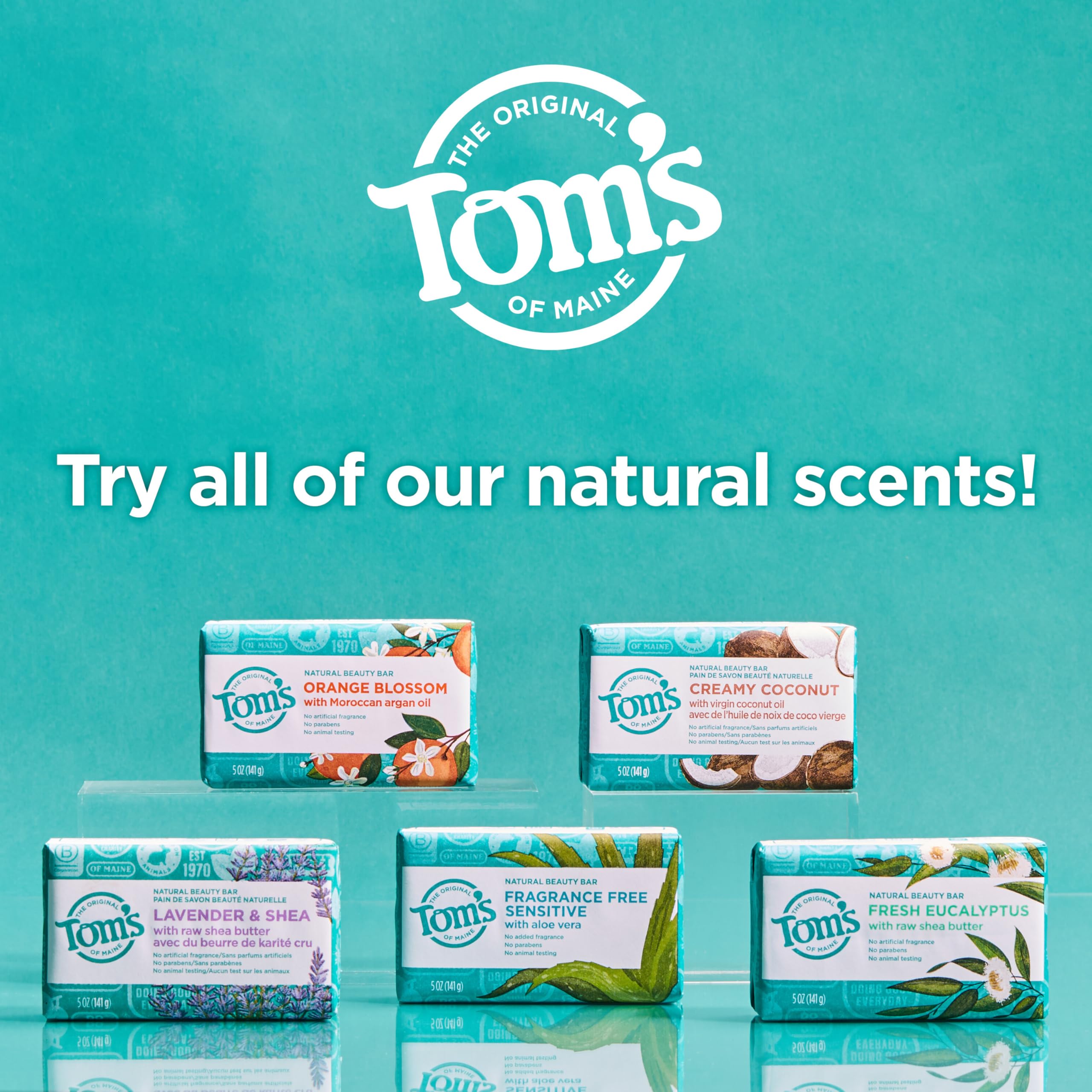 Tom's of Maine sans parabènes — savon naturel sans additifs artificiels.