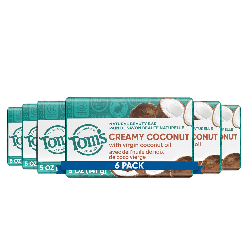 Tom's of Maine savon beauté naturelle crème coco — hydratation douce.
