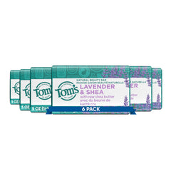 Tom's of Maine Savon Lavande et Karité – six barres visibles hydratation naturelle