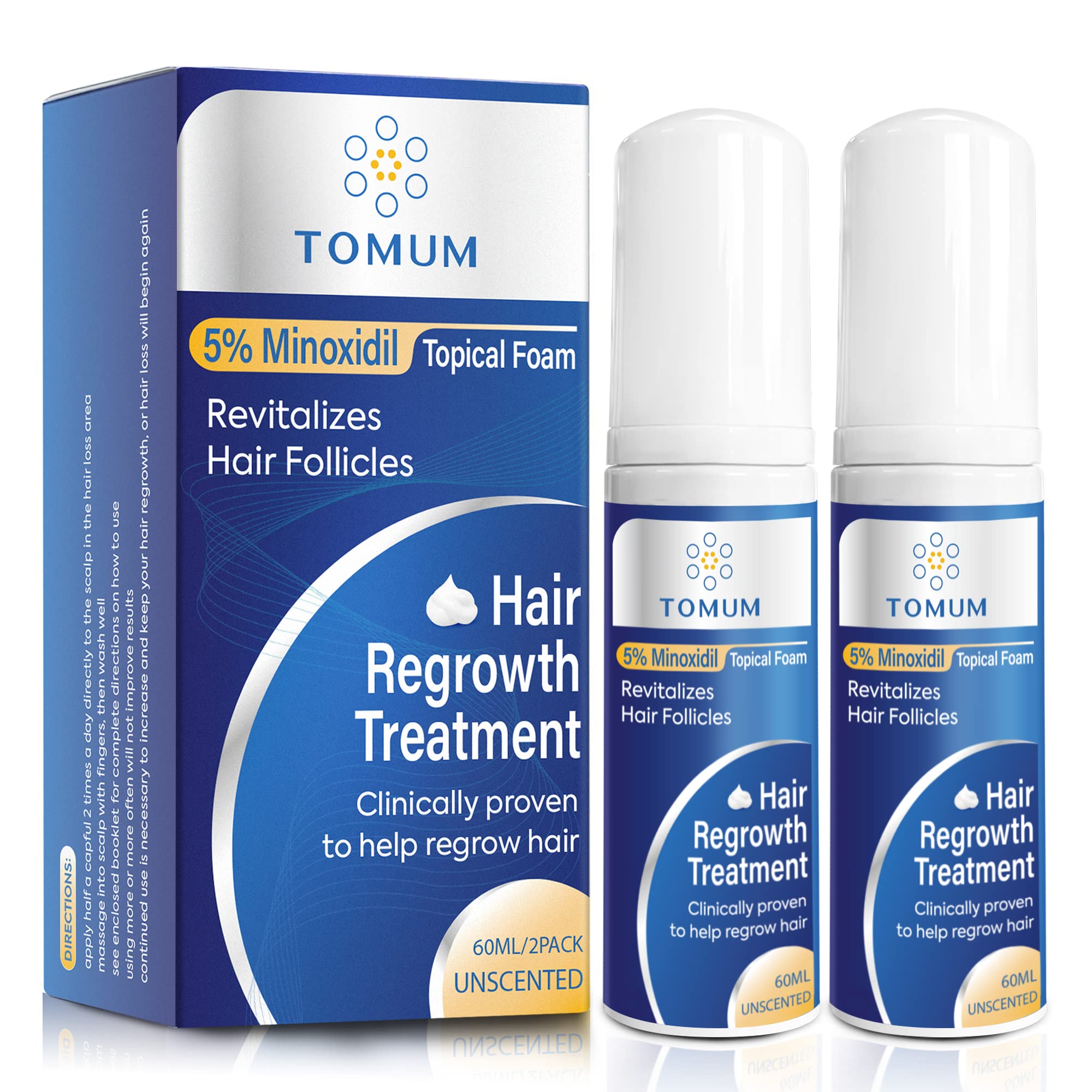Tomum Minoxidil Mousse – bouteille avec pompe pour dosage précis