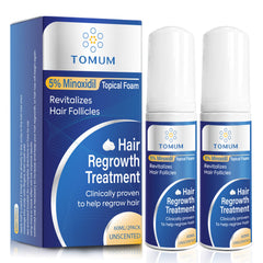 Tomum Minoxidil Mousse – bouteille avec pompe pour dosage précis