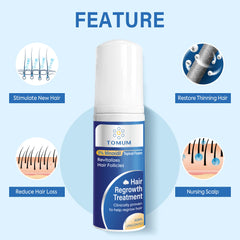 Tomum Minoxidil Mousse – texture sans odeur pour usage quotidien discret