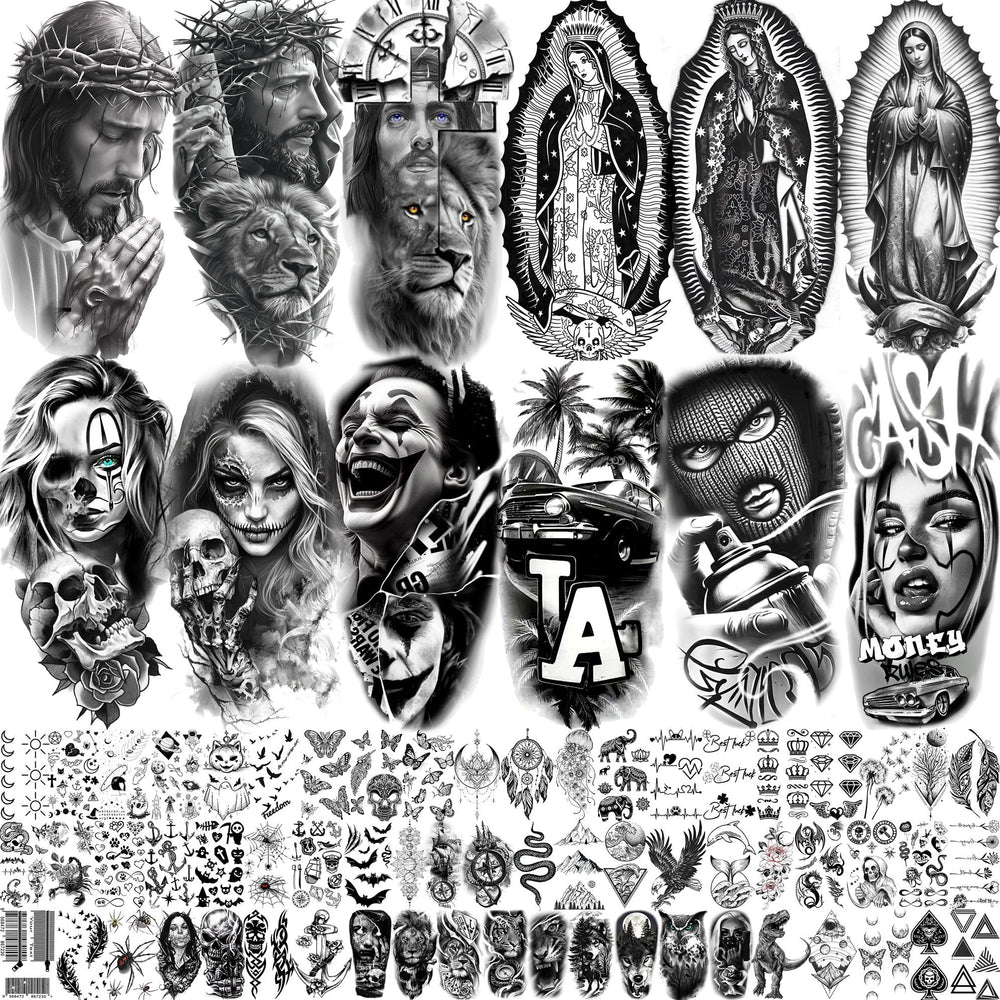 Toneoldshu tatouages temporaires Planètes et étoiles: idéal pour un look cosmique lors d'une fête