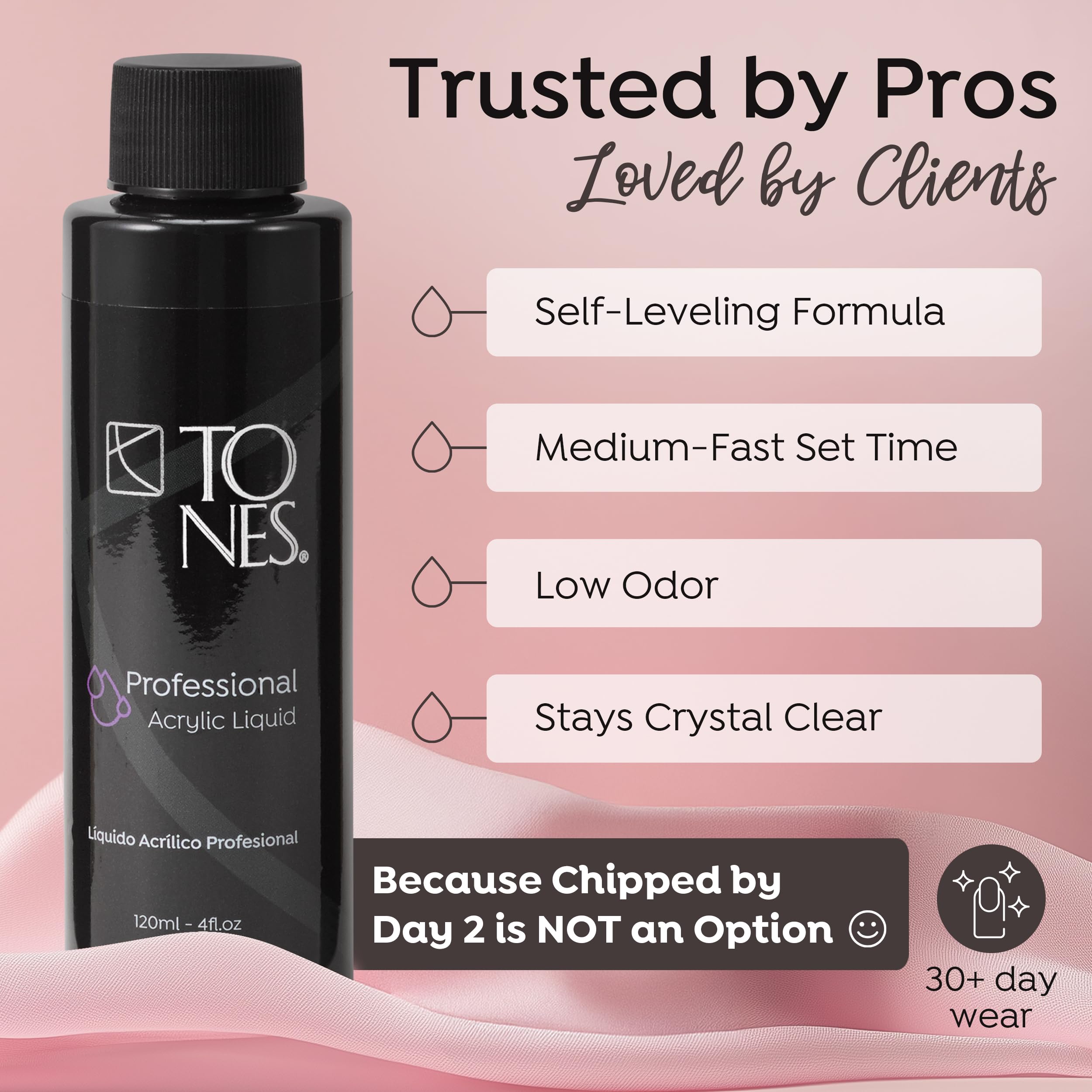 Tones Monomere adhésion excellente sur ongles naturels