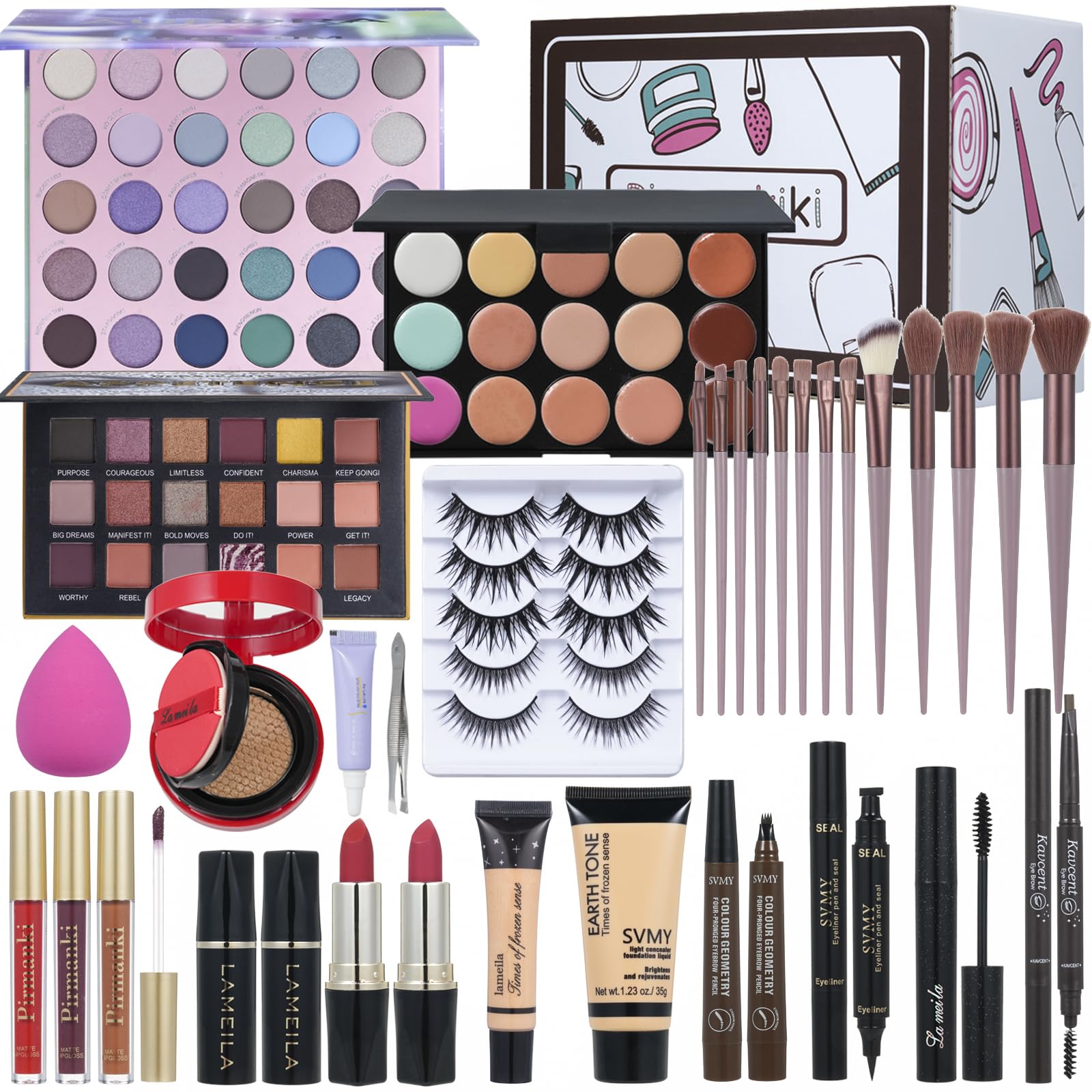 TooAemiS coffret-maquillage-tout-en-un illustrant l’ensemble pratique et portable