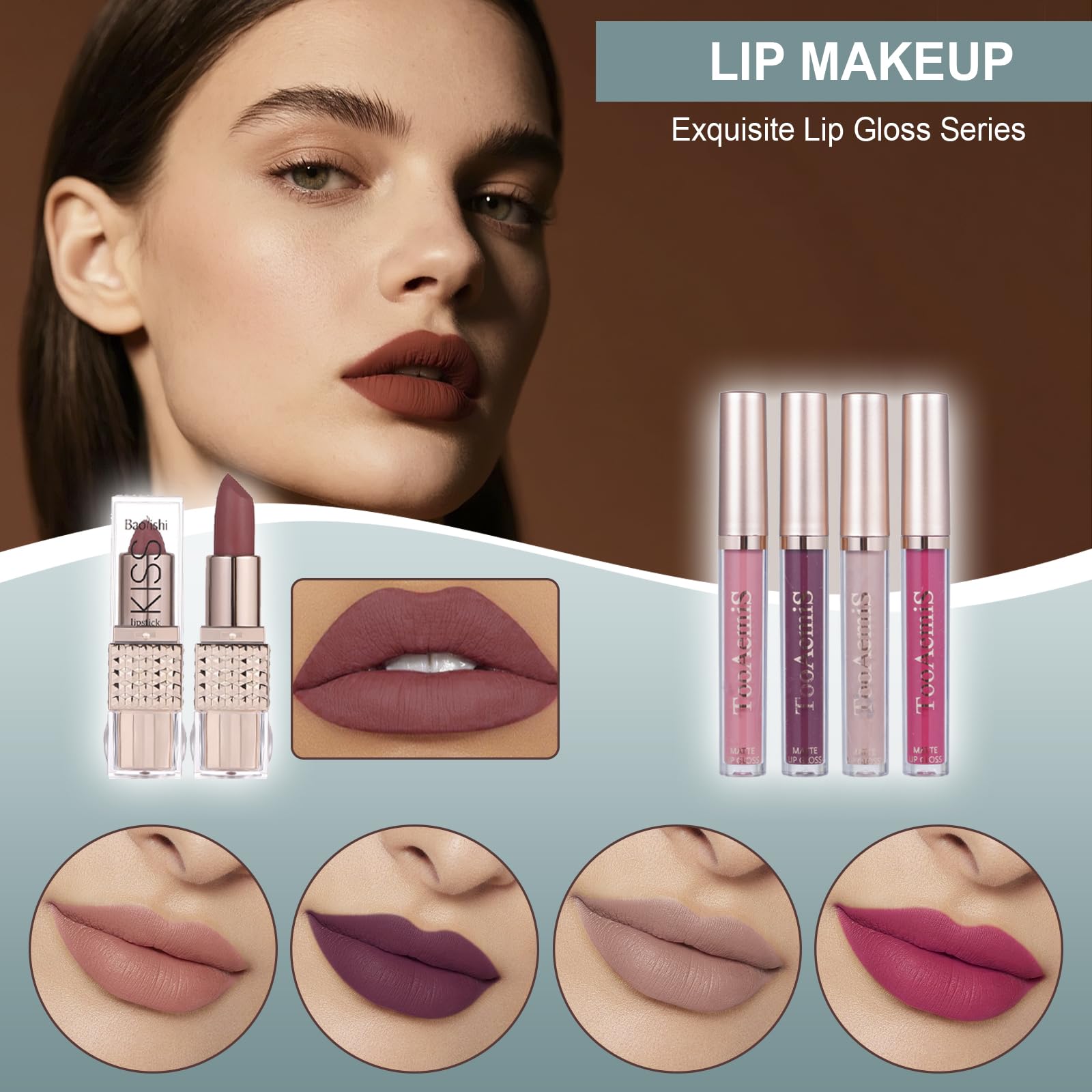 TooAemiS pinceaux maquillage ensemble pour une application fluide.