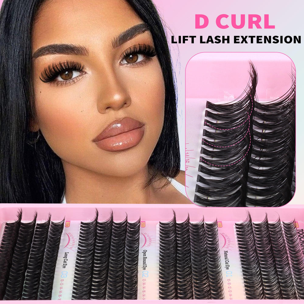 TOOCHUNAG amas d’extensions cils 50D-60D pour plus de densité et de volume.