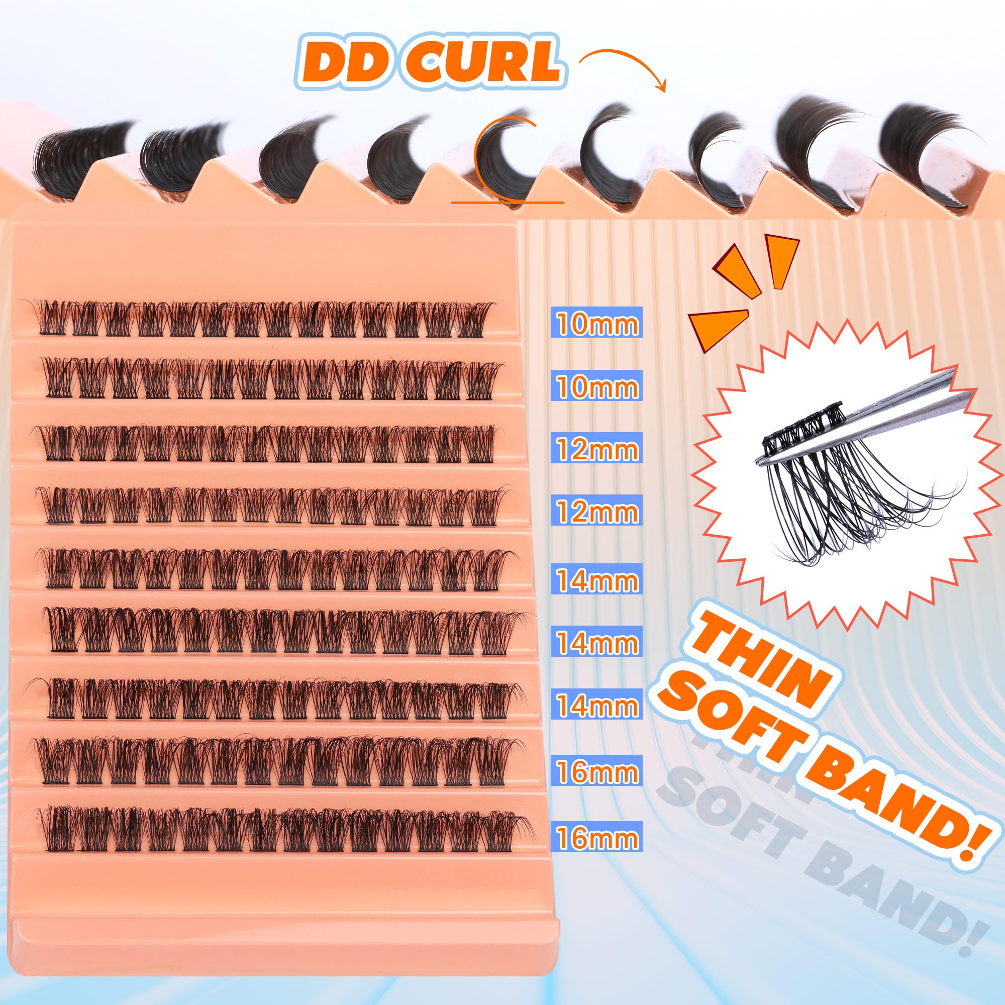 TOOCHUNAG application de cils naturels pour un look subtil et durable.