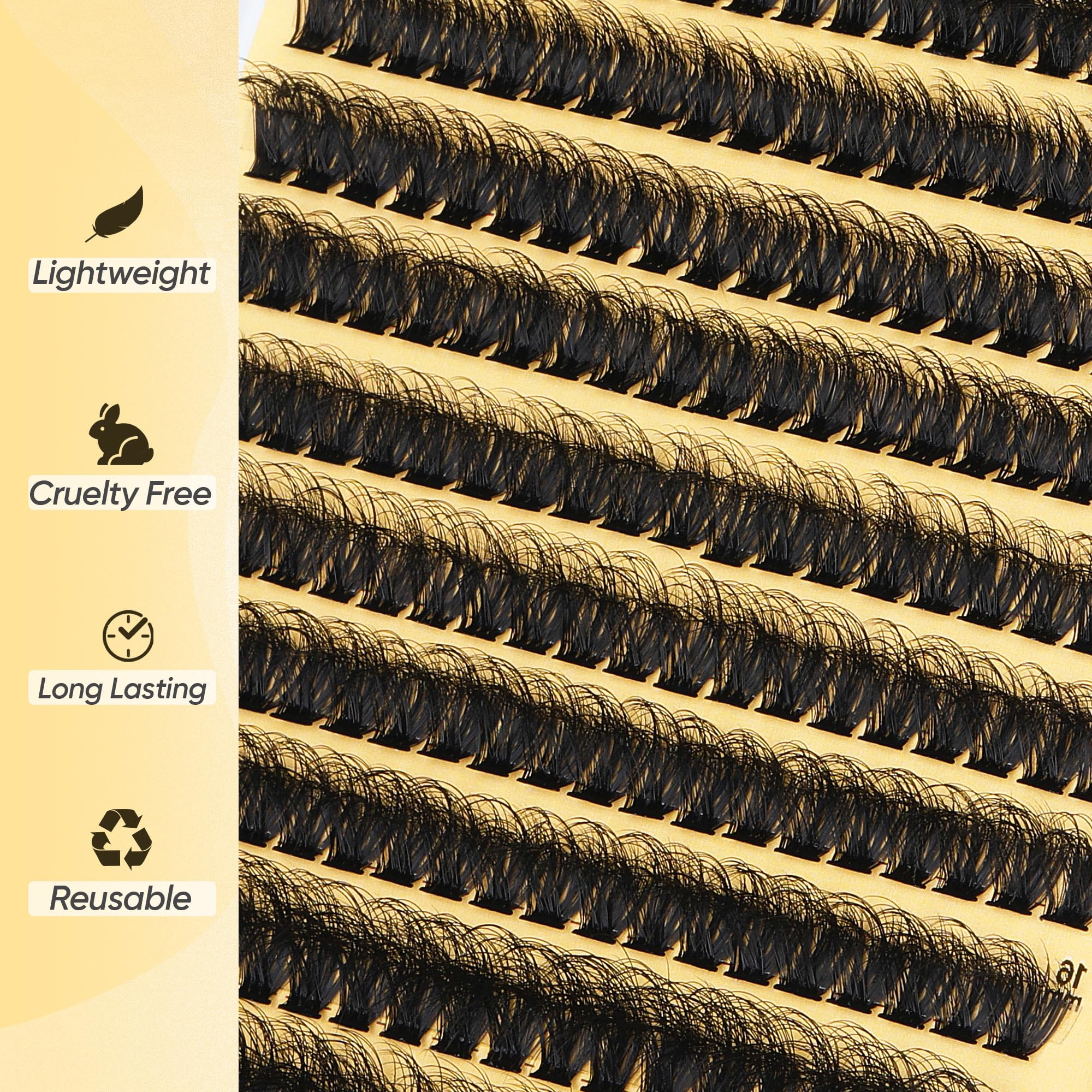 TOOCHUNAG bande-cils-ultra-fine-0-07mm offre port confortable et aspect naturel.