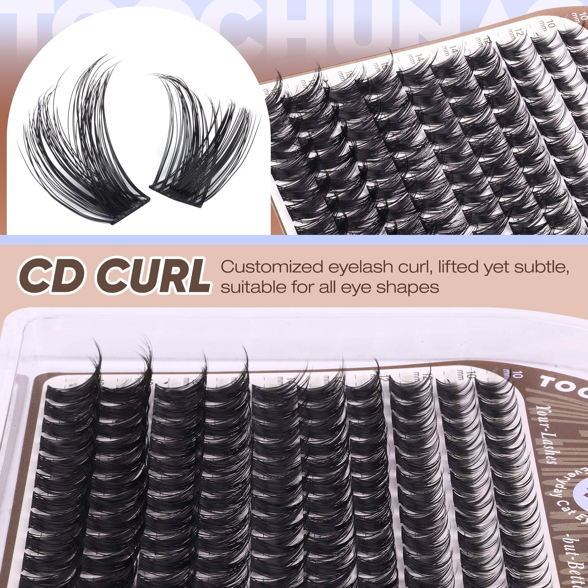 TOOCHUNAG bande fine 0-05 mm pour un rendu léger et naturel.