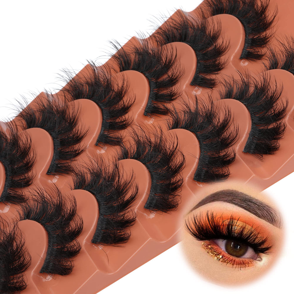 TOOCHUNAG cils-faux multipack-7-paires pour différents styles manga.