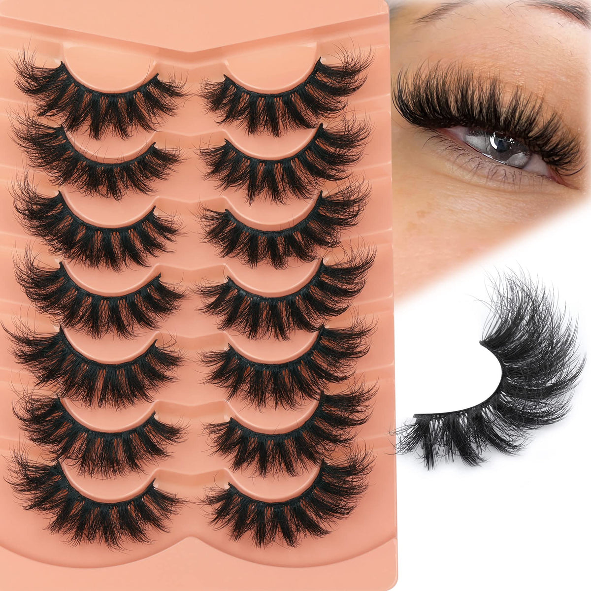 Cils peluche TOOCHUNAG 18 mm pour volume luxueux et naturel.