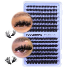 TOOCHUNAG cils pelucheux, groupes 60D+80D, volume naturel sans peser