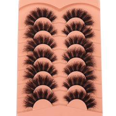 TOOCHUNAG cils vison synthétique 18mm effet frange pour un regard ouvert