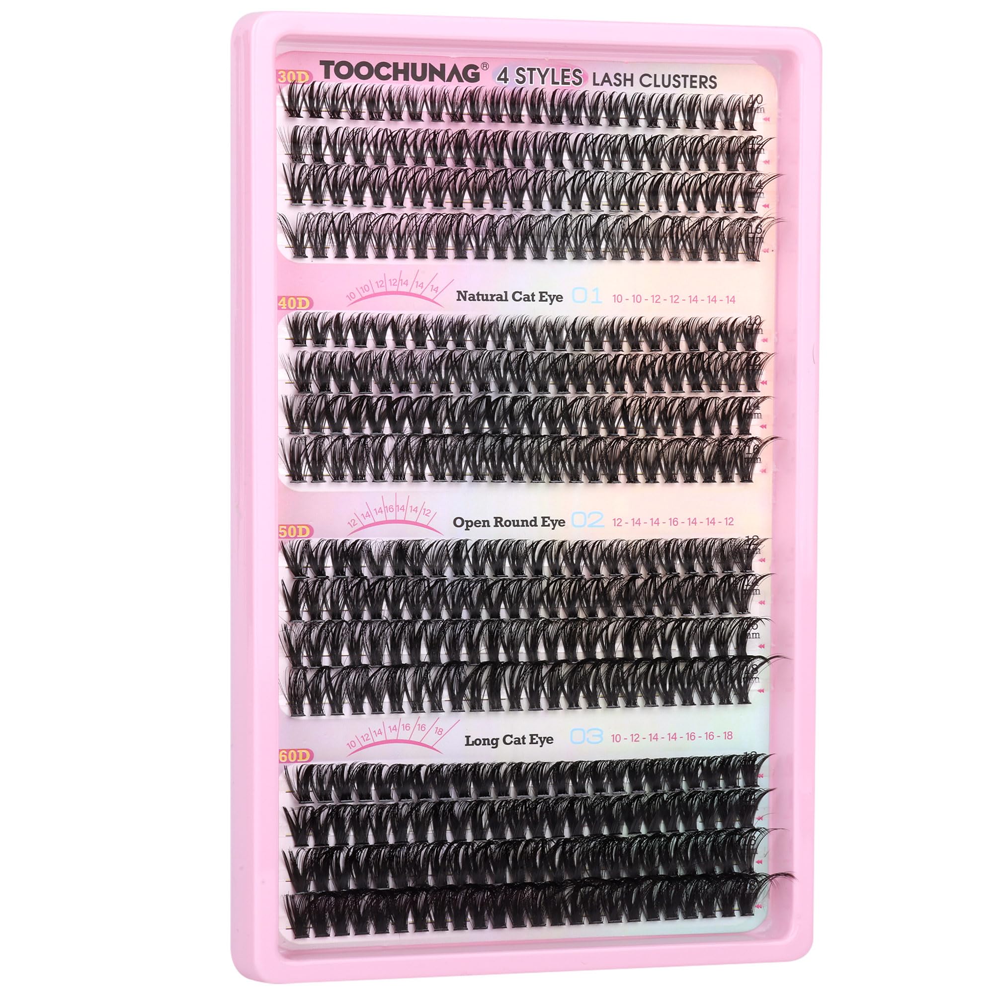 TOOCHUNAG courbe D naturelle pour un regard plus ouvert et discret.