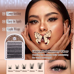 TOOCHUNAG extensions cils 3D 10-18 mm pour un volume sur mesure.