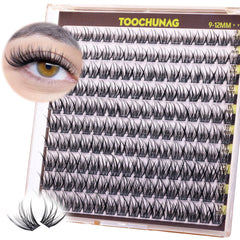 TOOCHUNAG groupements de cils Fairy 9-12mm pour effet naturel.