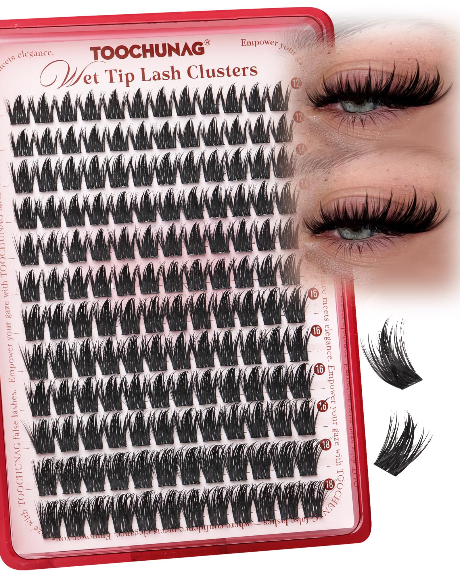 TOOCHUNAG longueurs 12-18mm personnalisables pour divers looks.