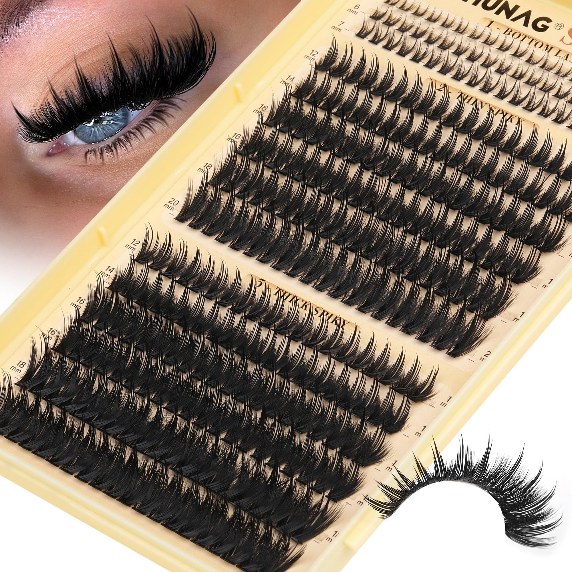 TOOCHUNAG look prêt en soirée avec des cils faciles à poser