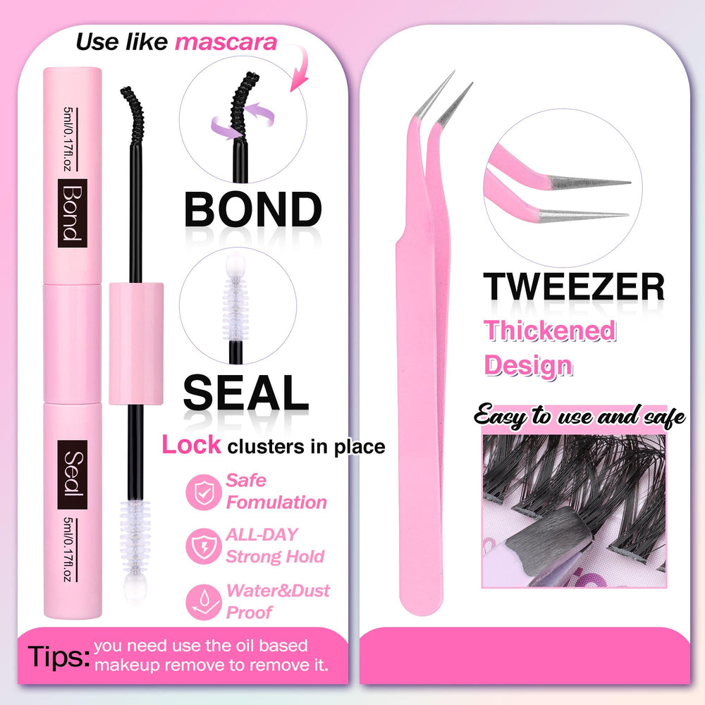 TOOCHUNAG pinces pour application des cils, précision et confort.