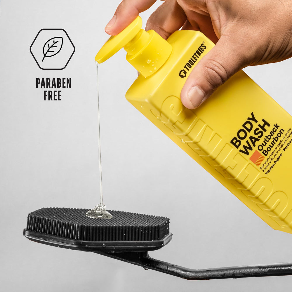TOOLETRIES brosse-corps en silicone pour une exfoliation efficace.