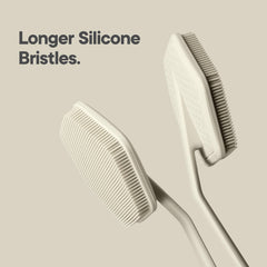 TOOLETRIES brosse-dos-silicone-anse ergonomique, prise en main confortable après la douche.