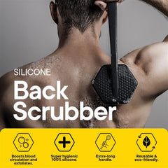 TOOLETRIES brosse dos silicone usage gel douche appliqué sur les poils
