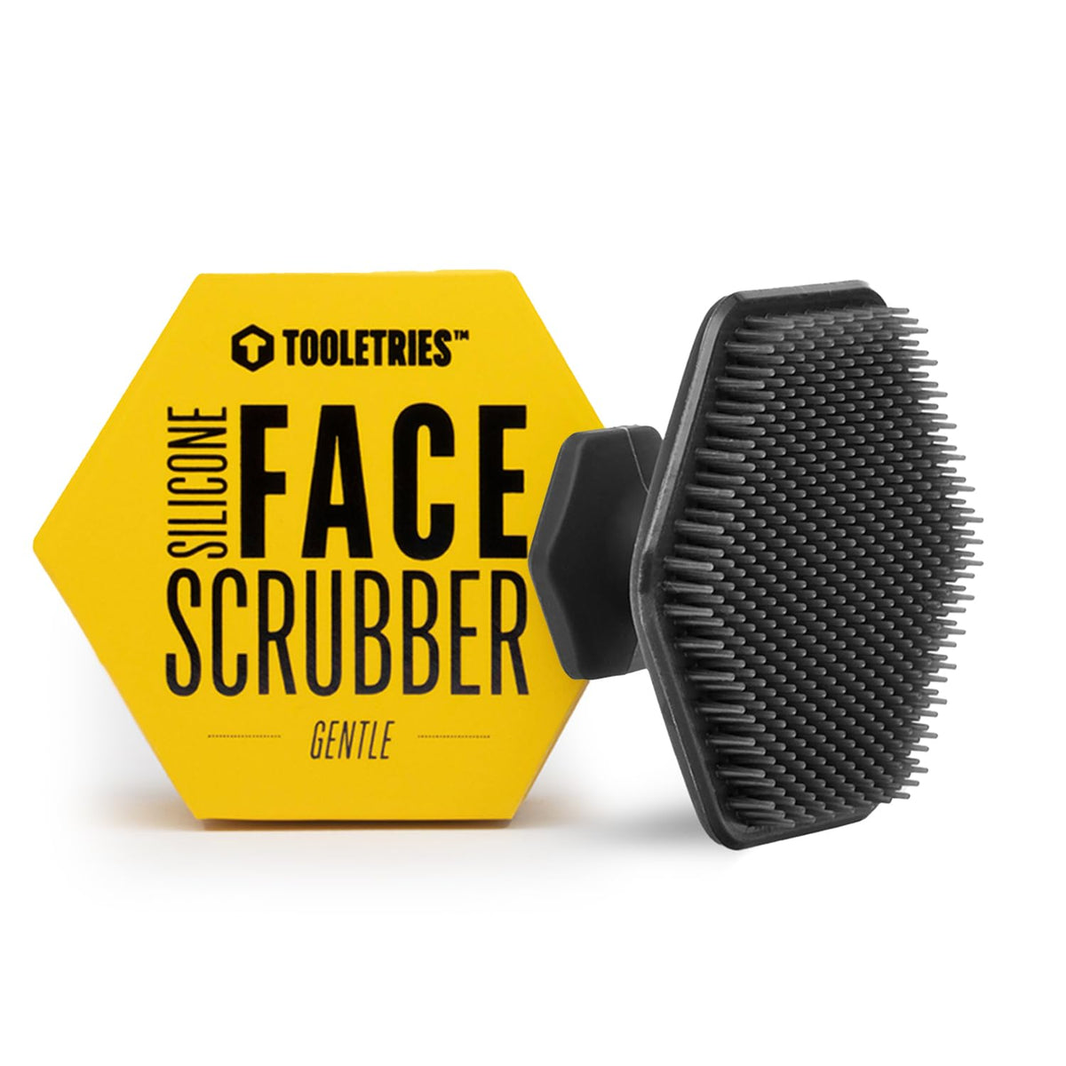TOOLETRIES brosse visage homme en silicone charbon: exfoliation en douceur pour peau propre