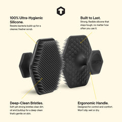 TOOLETRIES brosse visage silicone exfoliante douce: nettoyage efficace pour pores dégagés
