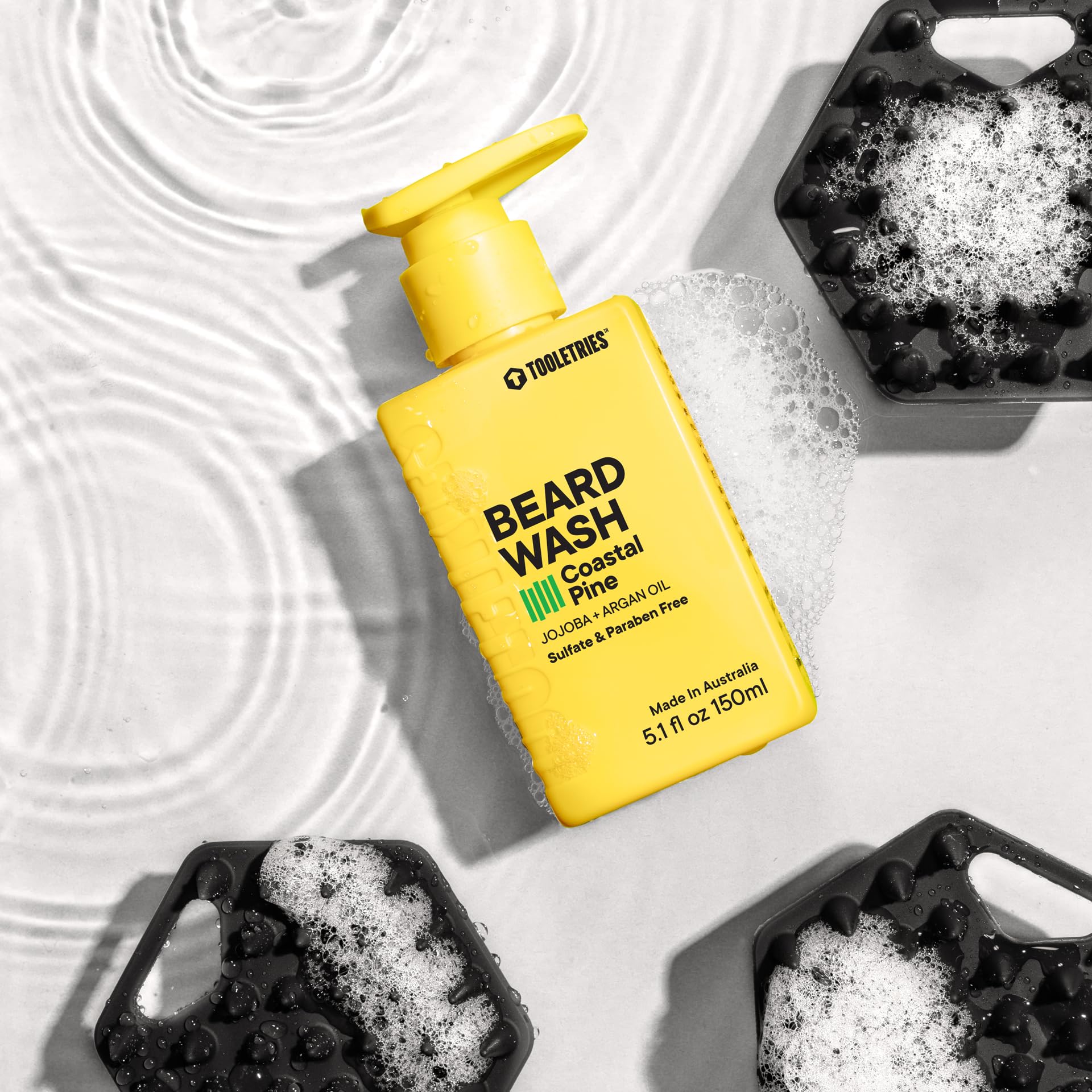 TOOLETRIES composition naturelle: jojoba et argan apportant hydratation et douceur.
