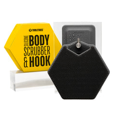 Gant TOOLETRIES en silicone charbon pour exfoliation en douceur.