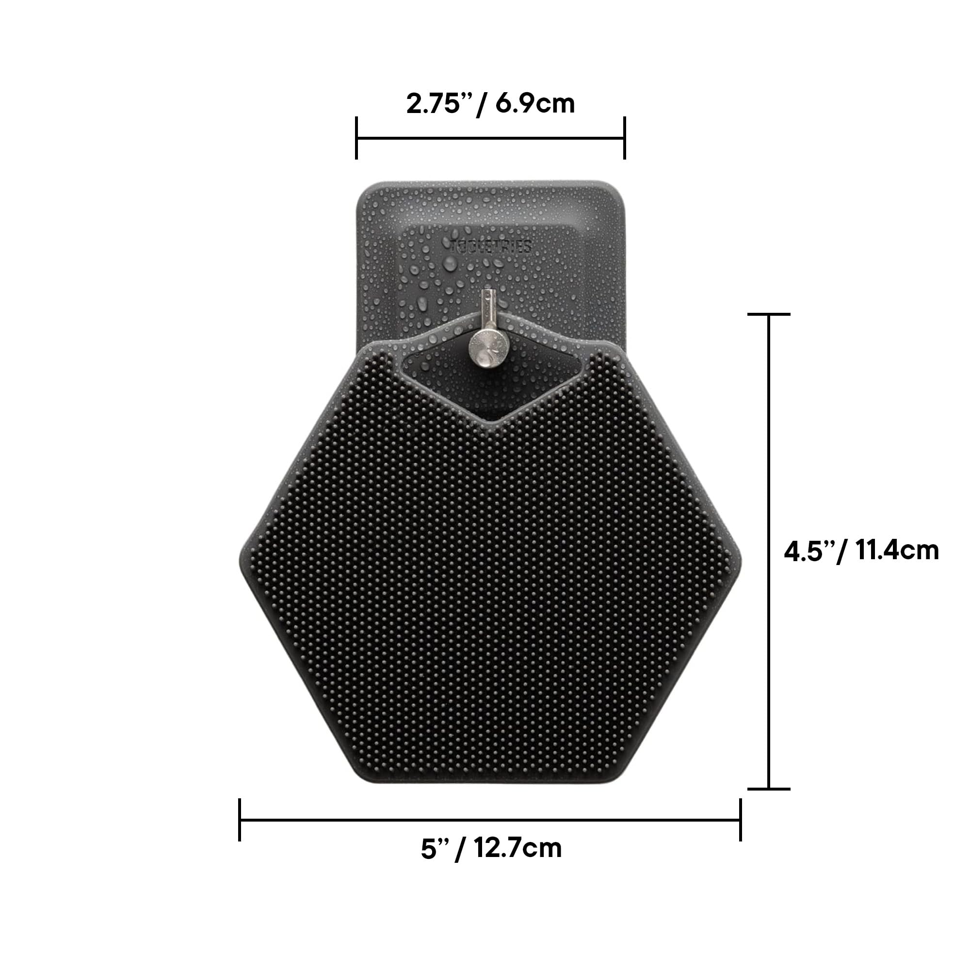 Prise en main ergonomique TOOLETRIES pour une douche sûre et agréable.