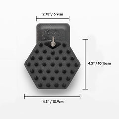 TOOLETRIES gant-cuir-chevelu-silicone permet une application homogène du shampoing sur les racines.