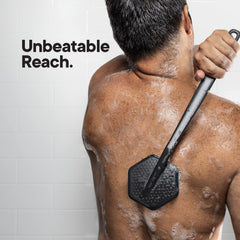 TOOLETRIES poignee longue brosse dos silicone, manche allongé pour atteindre le milieu du dos