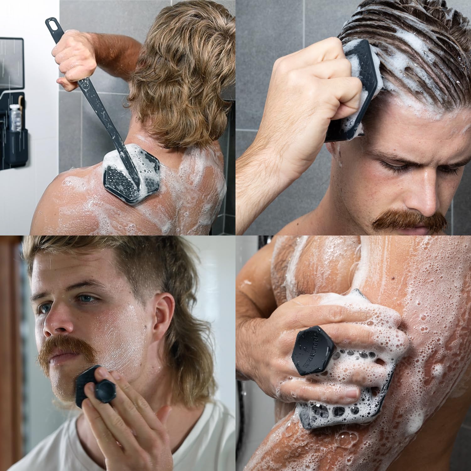 TOOLETRIES Scrub King – support-gomme-visage-silicone: rangement pratique du gommage visage