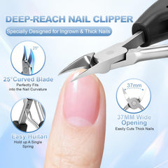 toomkey coupe-ongles angle 45deg, conçue pour les ongles incarnés.
