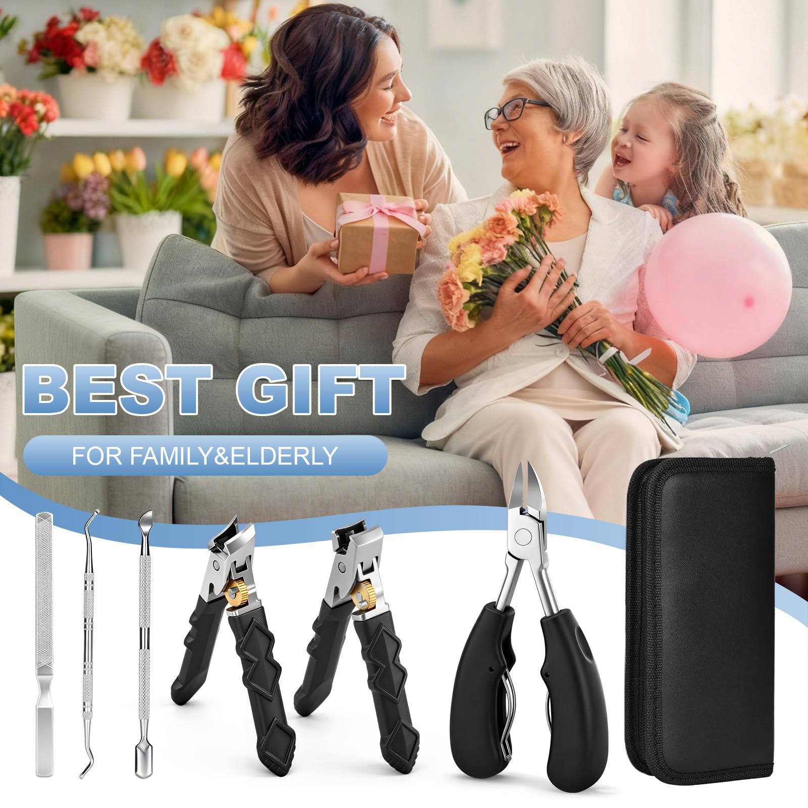 toomkey soin-ongles-complet, kit pratique pour l’entretien à domicile.