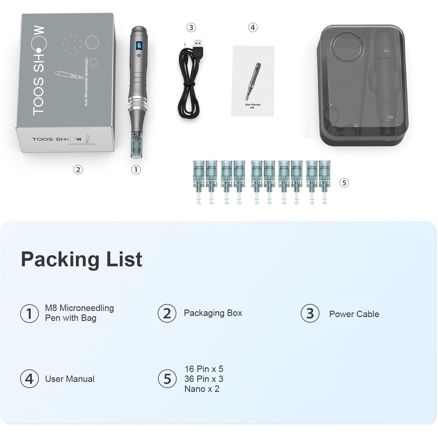 Toos Show outil soin peau portable 0,25 mm voyage.