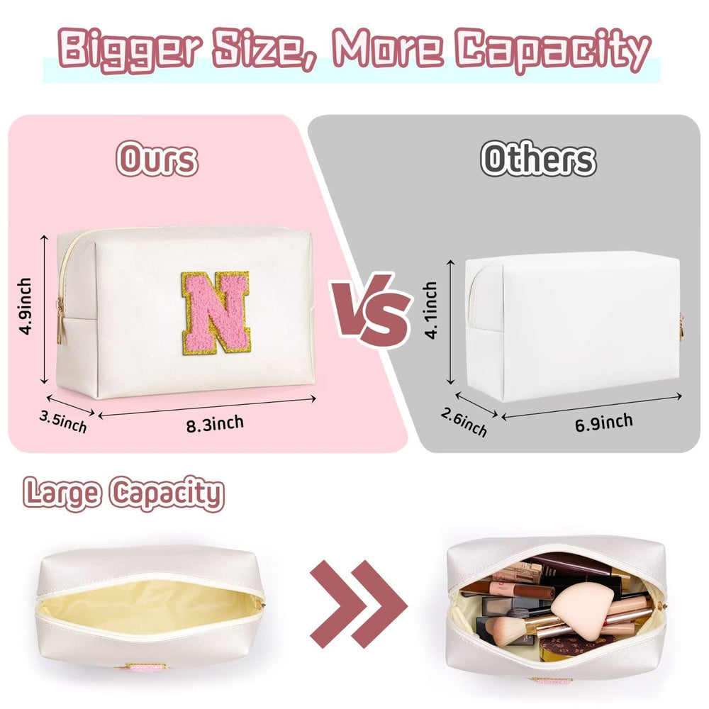 TOPEAST sac maquillage en cuir PU résistant et étanche