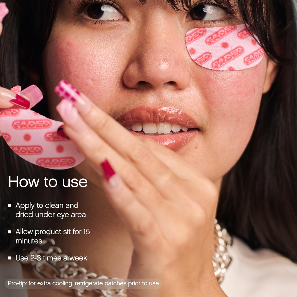 Topicals Faded effet rafraîchissant sur les yeux et réduction légère de fatigue.